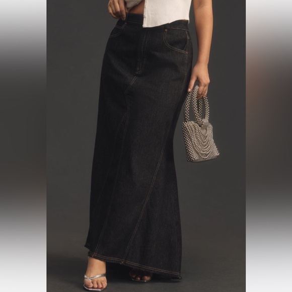 Pilcro puddle denim maxi skirt - Picture 4 of 5
